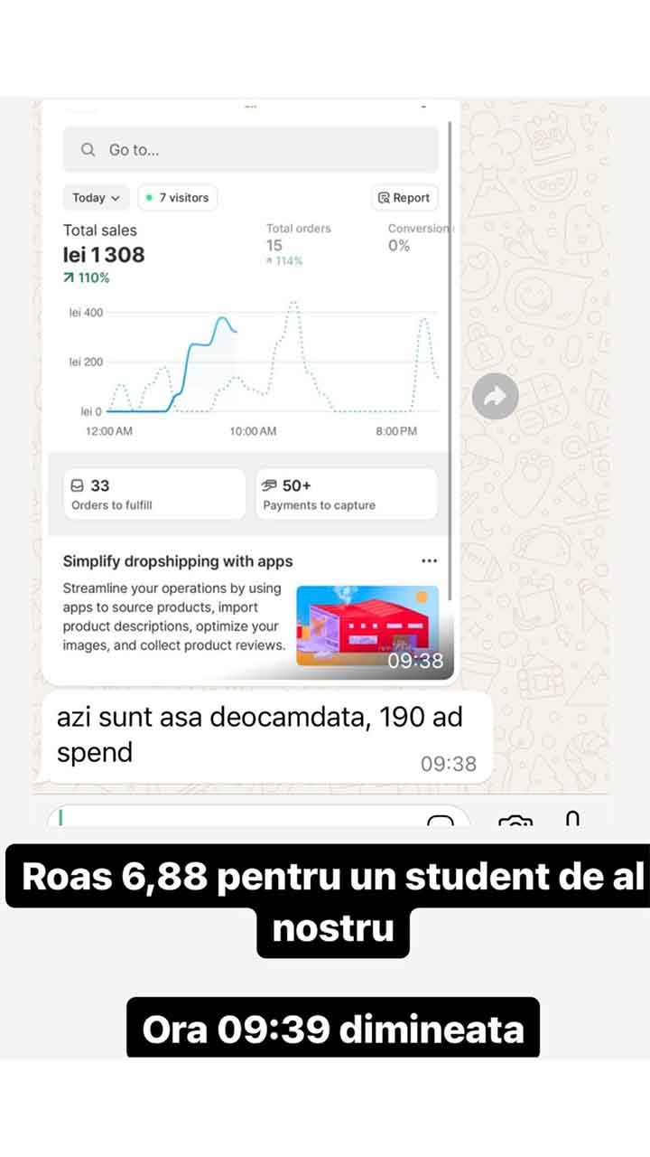 ROAS 6.88 dimineața